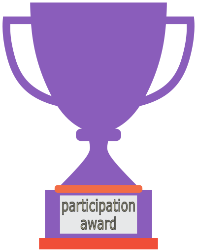 Participation Trophy clipart