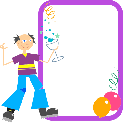 Party Dude Sign clipart