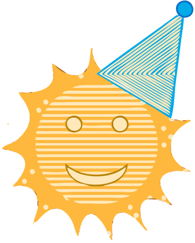 Party Hat Sunshine clipart