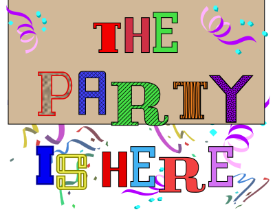 Party Is Here clipart