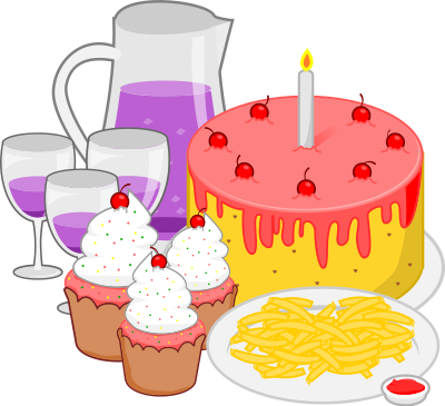 Party meal clipart