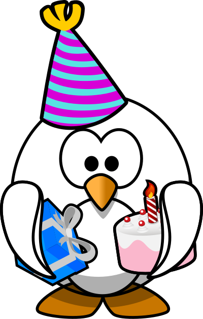 Party Penguin clipart