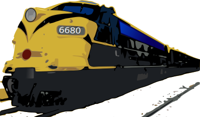 Passenger train clipart