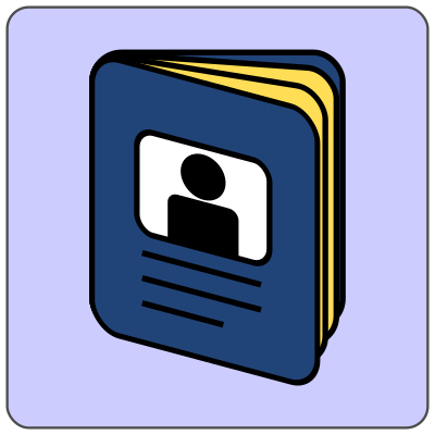 Passport icon clipart