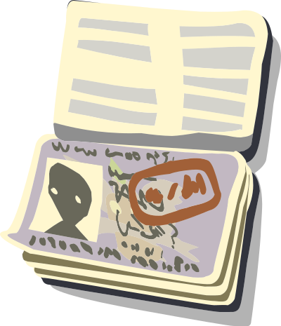 Passport Open clipart