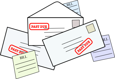 Past Due Bills clipart