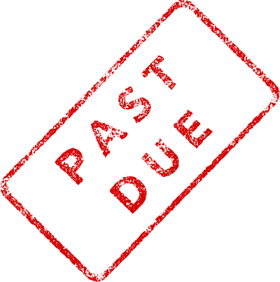 Past Due Business Stamp 2 clipart