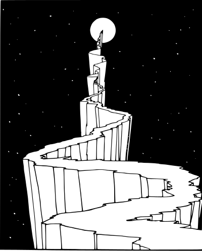Path to the Moon clipart