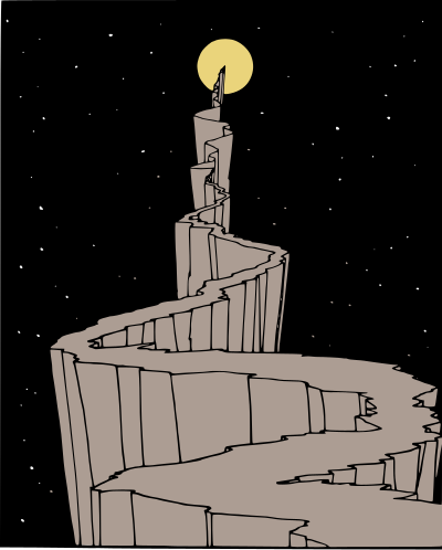 Path to the Moon - Colour Remix clipart