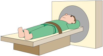 Patient CT scan clipart