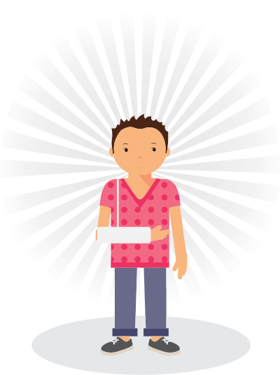 Patient With Broken Arm clipart