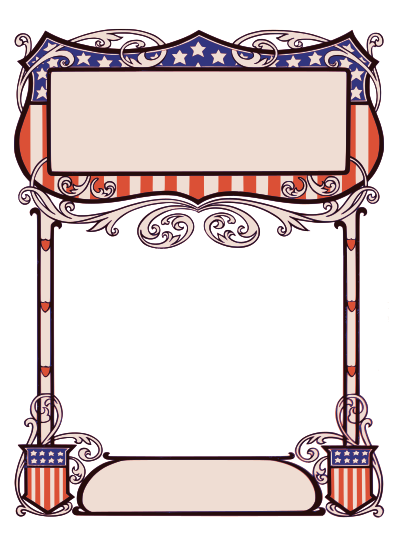 Patriotic American Frame clipart