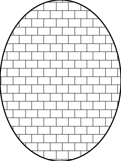 Pattern brick outline clipart