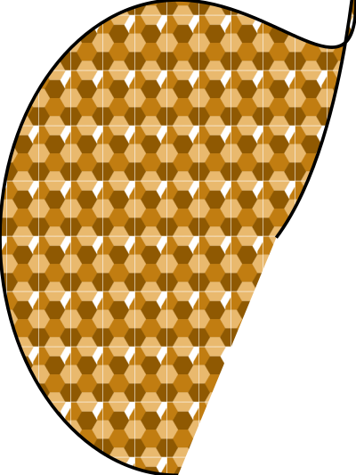 Pattern honeycomb beige clipart