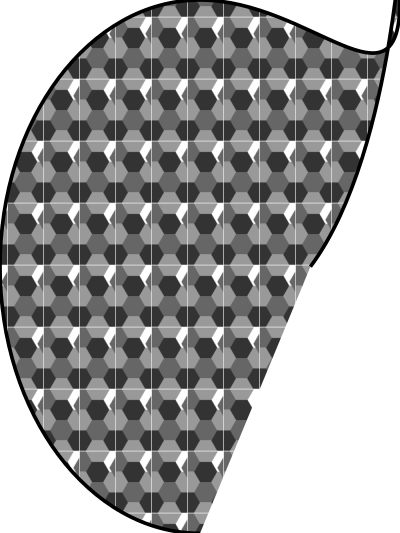 Pattern honeycomb gray clipart