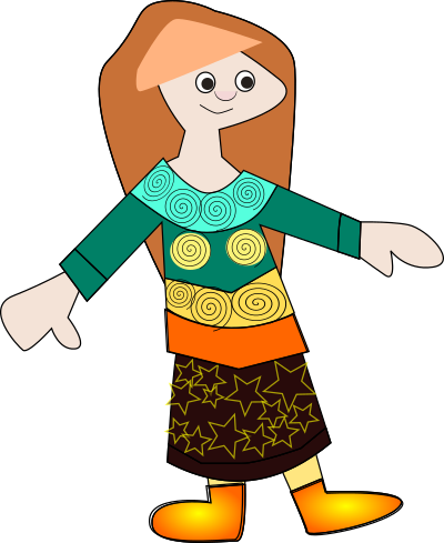 Pattern women clipart