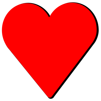 Patterned heart 1 clipart