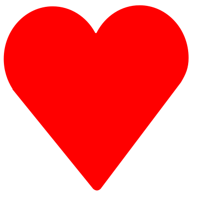 Patterned heart 13 clipart