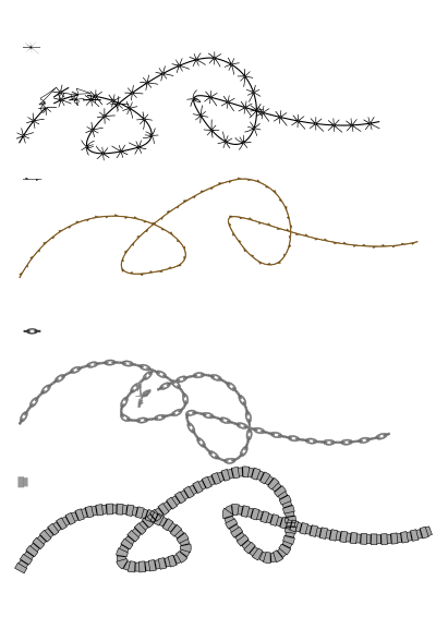 Patterns on path collection 1 clipart