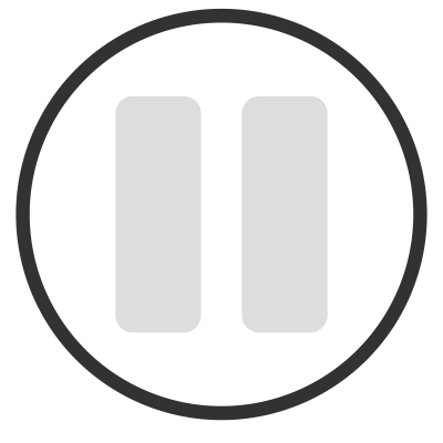 Paused Emblem Icon clipart