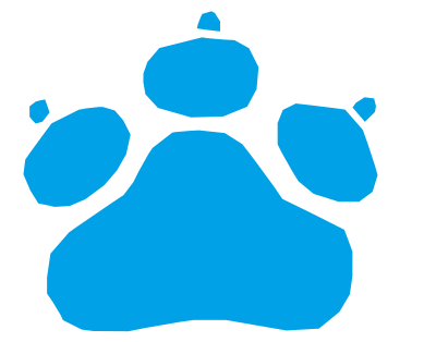 Pawprint refixed clipart