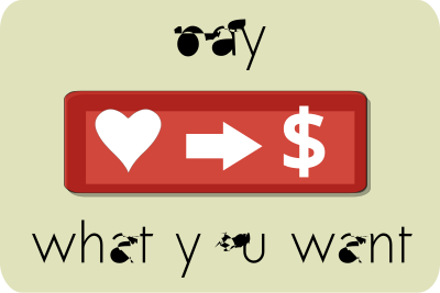 Pay What You Want (3) clipart