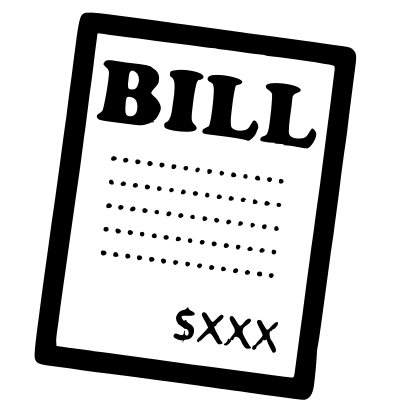 Pay your bill icon clipart