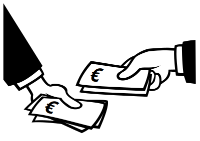 paying in Euros clipart