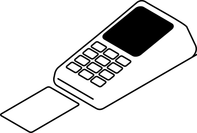 Payment terminal clipart
