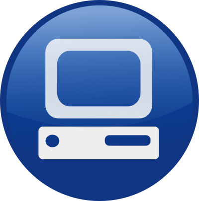 Pc-blue clipart