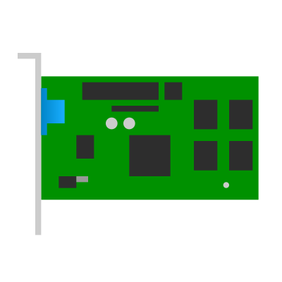 PCI video card icon clipart