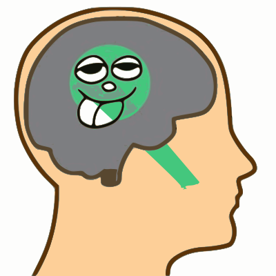 Pea-sized brain clipart