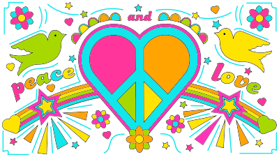 Peace And Love By David Rock Design clipart