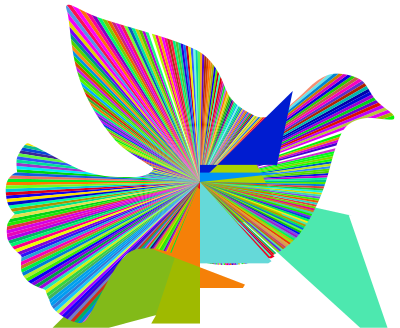 Peace Dove Sunburst clipart