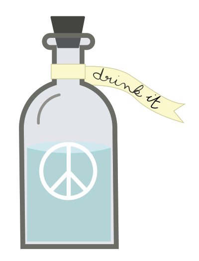 Peace flask clipart