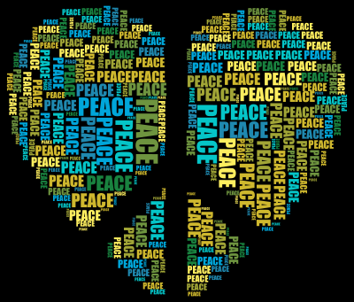 Peace Heart Mark III Word Cloud clipart