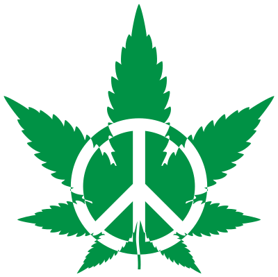 Peace Marijuana 2 clipart