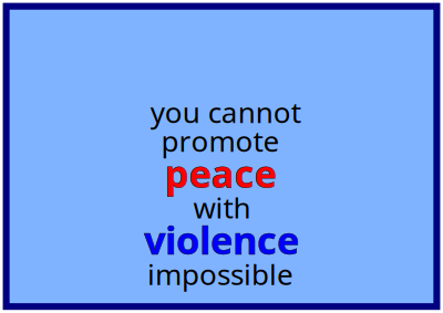 Peace No Violence clipart