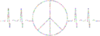 Peace Sign Justice EKG Colorful clipart