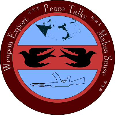 Peace Talks & Weapon Export -- Patch clipart