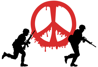 Peace Through Spilled Blood clipart