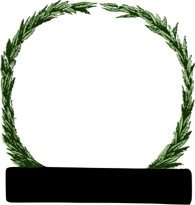 Peace Wreath (green) clipart