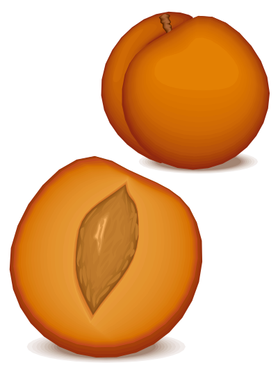 Peach clipart
