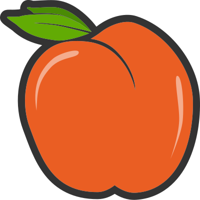Peach clipart