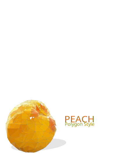 Peach Polygone Style clipart