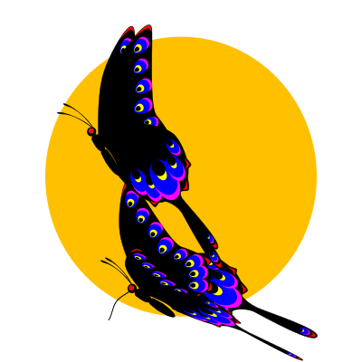 Peacock Swallowtail clipart