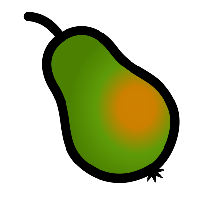 Pear icon 2 clipart