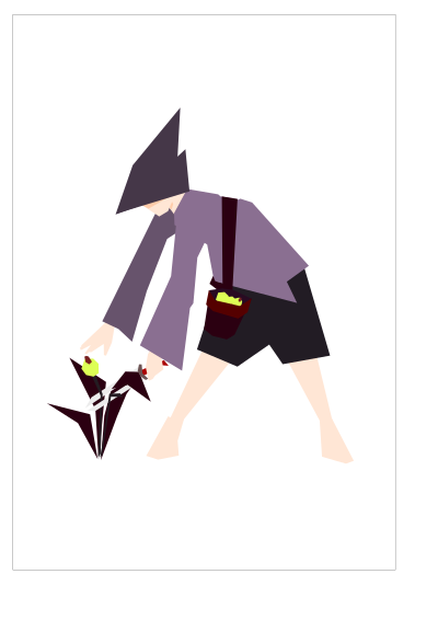 Peasant at work without landscape clipart