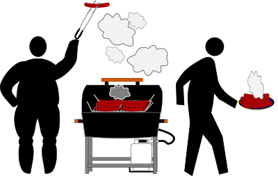 Pedestrian Barbecue clipart
