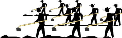 Pedestrian Braceros clipart